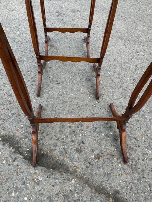 A NEST OF THREE VICTORIAN WALNUT TABLES - ADDITIONAL PHOTO 2