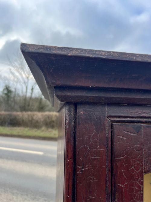 VICTORIAN GLAZED DRESSER IN ORIGINAL PAINT - ADDITIONAL PHOTO 1