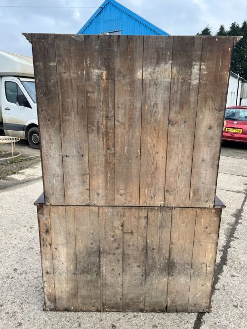 VICTORIAN GLAZED DRESSER IN ORIGINAL PAINT - ADDITIONAL PHOTO 2