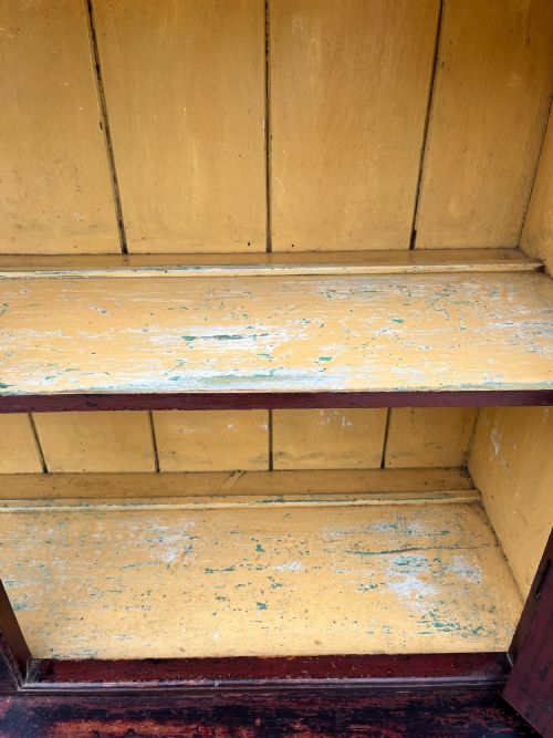 VICTORIAN GLAZED DRESSER IN ORIGINAL PAINT - ADDITIONAL PHOTO 5