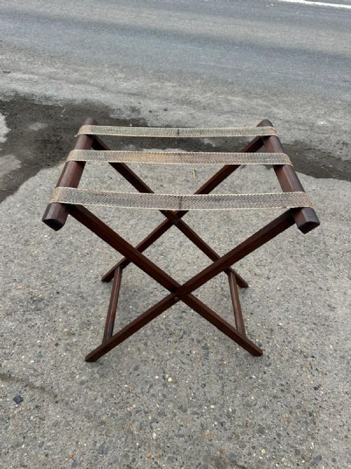 VICTORIAN MAHOGANY BUTLER'S TRAY WITH ORIGINAL FOLDING STAND - ADDITIONAL PHOTO 4