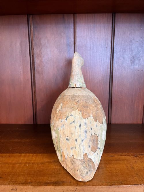 3 HAND CARVED DECOY GUINEA FOWL - ADDITIONAL PHOTO 2