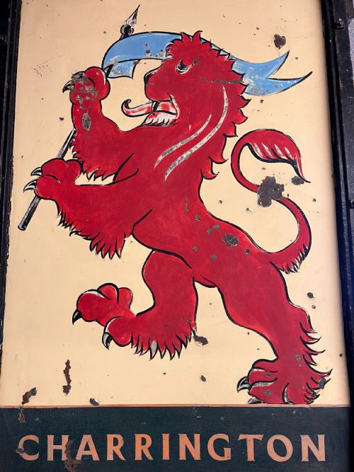 EARLY 20TH CENTURY RED LION CHARRINGTON PUB SIGN - ADDITIONAL PHOTO 4