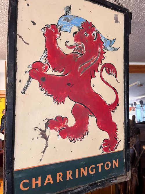 EARLY 20TH CENTURY RED LION CHARRINGTON PUB SIGN - ADDITIONAL PHOTO 9