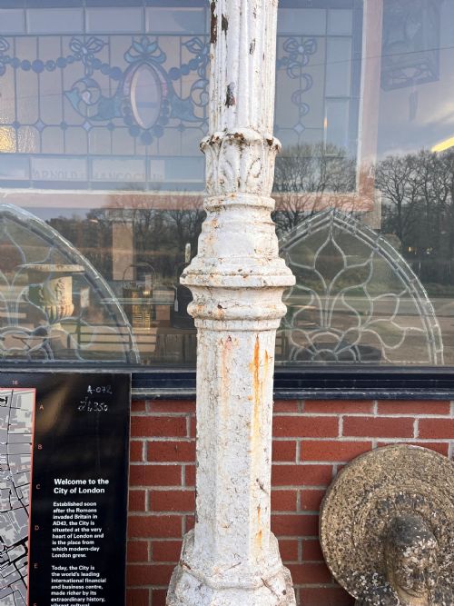 A PAIR OF VICTORIAN LAMP POSTS - ADDITIONAL PHOTO 1