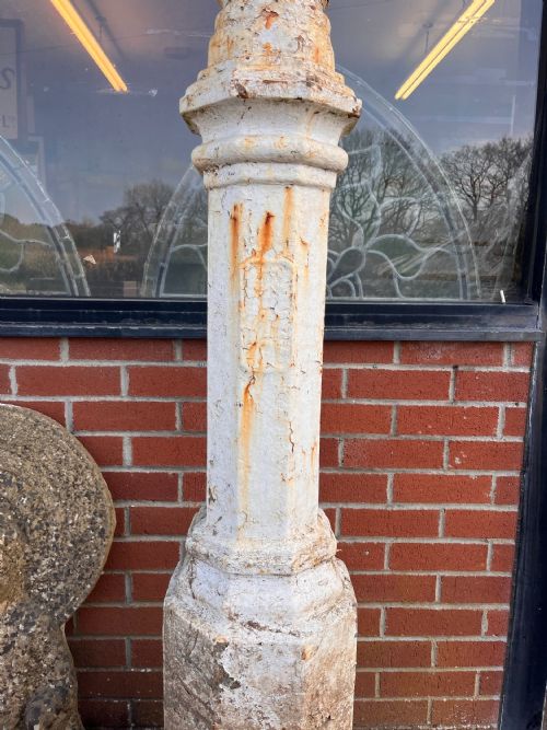 A PAIR OF VICTORIAN LAMP POSTS - ADDITIONAL PHOTO 6