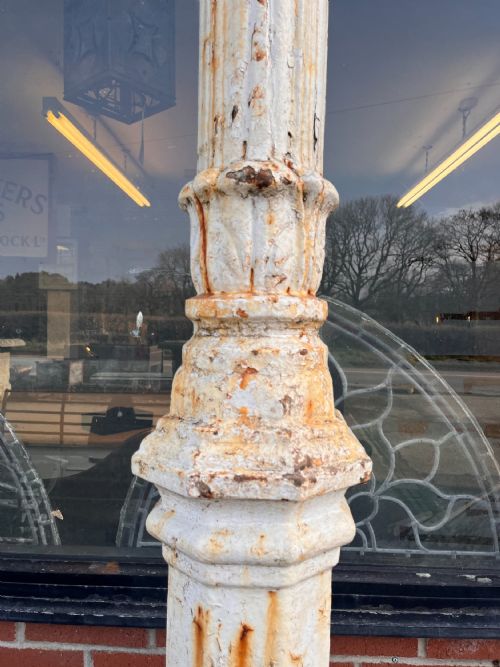 A PAIR OF VICTORIAN LAMP POSTS - ADDITIONAL PHOTO 7