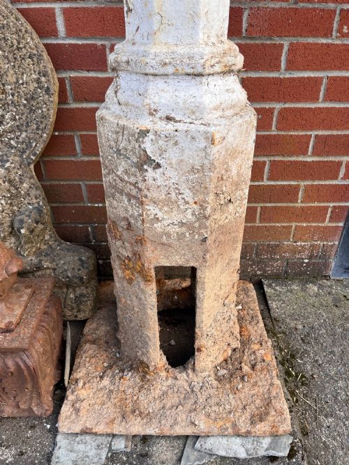 A PAIR OF VICTORIAN LAMP POSTS - ADDITIONAL PHOTO 9