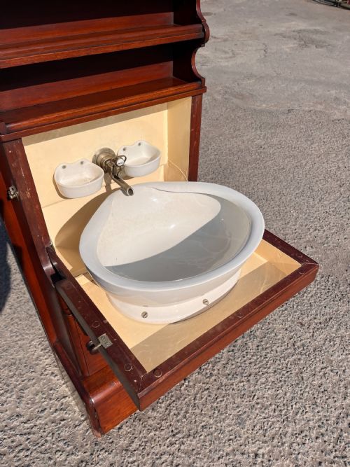 LATE 19TH CENTURY MAHOGANY SHIP WASHSTAND - ADDITIONAL PHOTO 2