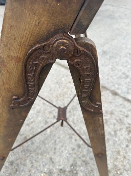 EARLY 20TH CENTURY SIMPLEX STEP LADDERS - ADDITIONAL PHOTO 1