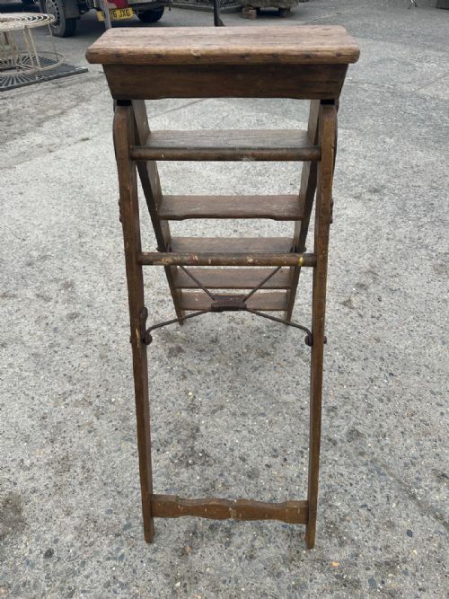 EARLY 20TH CENTURY SIMPLEX STEP LADDERS - ADDITIONAL PHOTO 3