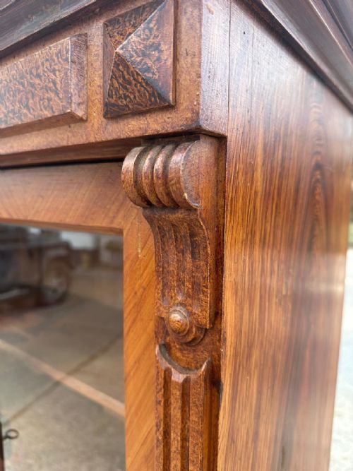 19TH CENTURY PINE SHOP DISPLAY CUPBOARD DRESSER WITH GRAINING EFFECT - ADDITIONAL PHOTO 8