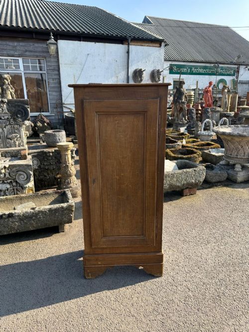 19TH CENTURY SINGLE DOOR ORIGINAL PAINTED PINE LARDER CUPBOARD - ADDITIONAL PHOTO 6