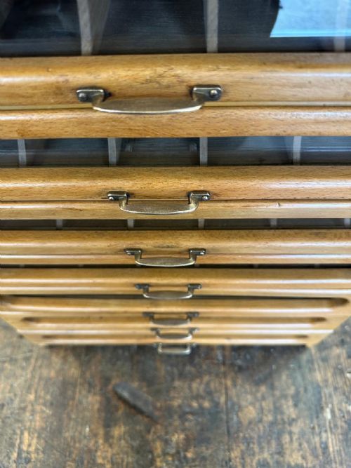CLARK'S ANCHOR COTTON REEL SPOOL HABERDASHERY SHOP DISPLAY DRAWERS - ADDITIONAL PHOTO 7