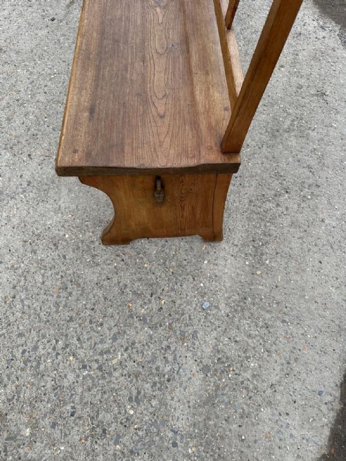 19TH CENTURY EAST EUROPEAN PINE BENCH - ADDITIONAL PHOTO 2