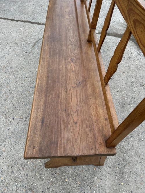 19TH CENTURY EAST EUROPEAN PINE BENCH - ADDITIONAL PHOTO 3