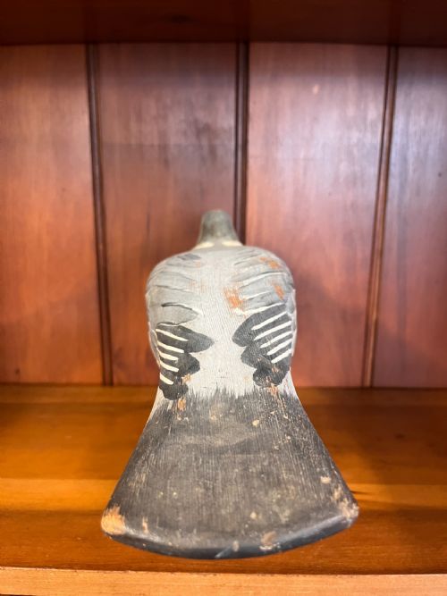 CIRCA 1930S POLYCHROME PAINTED AND CARVED WOODEN PIGEON DECOY BY HARRY BODDY - ADDITIONAL PHOTO 7