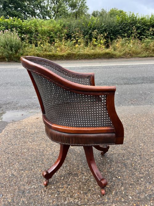 19TH CENTURY SWIVEL DESK CHAIR - ADDITIONAL PHOTO 4
