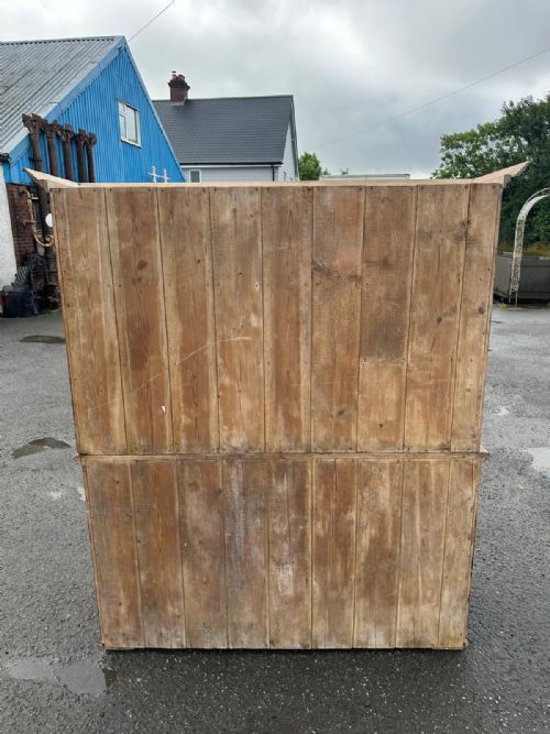 VICTORIAN PINE GLAZED TOP DRESSER - ADDITIONAL PHOTO 1