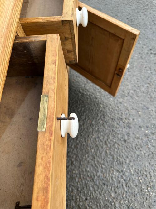 VICTORIAN PINE GLAZED TOP DRESSER - ADDITIONAL PHOTO 2