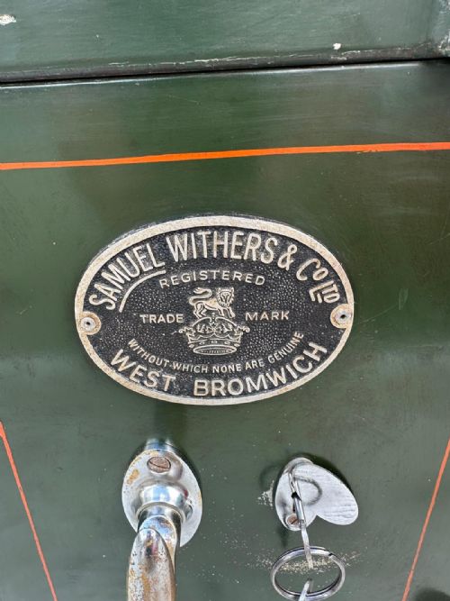 CIRCA 1930S SAMUEL WITHERS AND CO SAFE WITH KEY - ADDITIONAL PHOTO 1