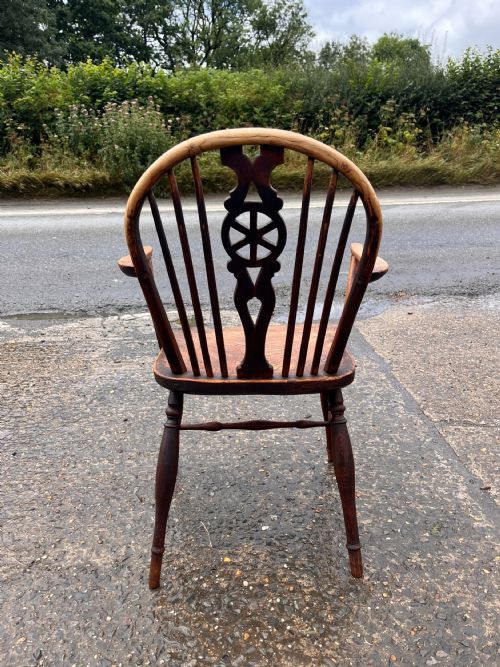 SET OF 6 EARLY 19TH CENTURY WHEELBACK CHAIRS WITH ARMS - ADDITIONAL PHOTO 6