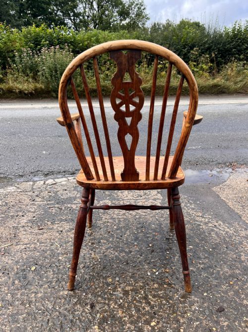 SET OF 6 EARLY 19TH CENTURY WHEELBACK CHAIRS WITH ARMS - ADDITIONAL PHOTO 23