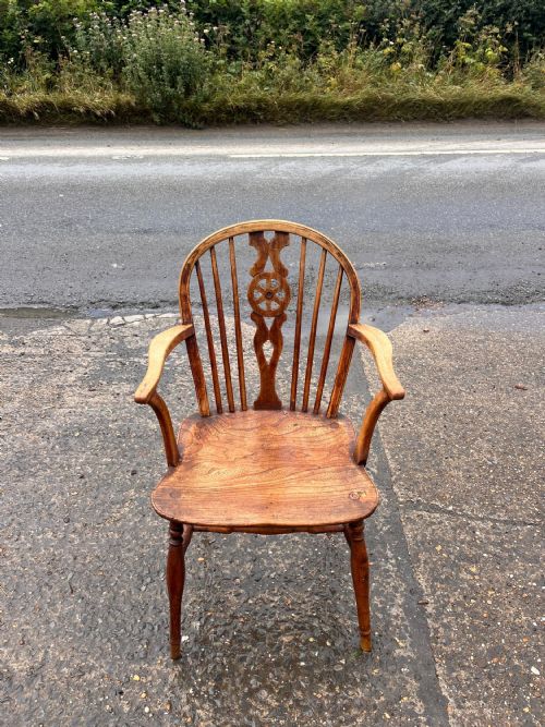 SET OF 6 EARLY 19TH CENTURY WHEELBACK CHAIRS WITH ARMS - ADDITIONAL PHOTO 28
