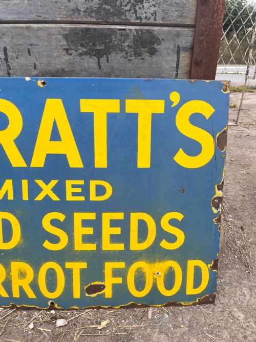 ORIGINAL SPRATTS ENAMEL ADVERTISING SIGN - ADDITIONAL PHOTO 3