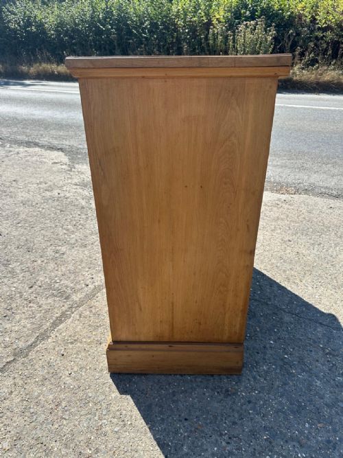 EDWARDIAN SATIN WALNUT 23 CHEST OF DRAWERS - ADDITIONAL PHOTO 4