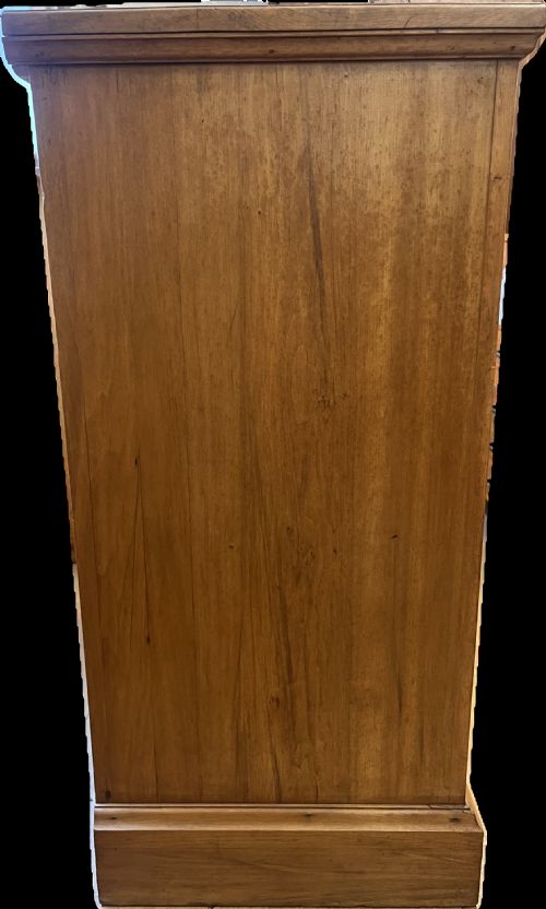 EDWARDIAN SATIN WALNUT 23 CHEST OF DRAWERS - ADDITIONAL PHOTO 5