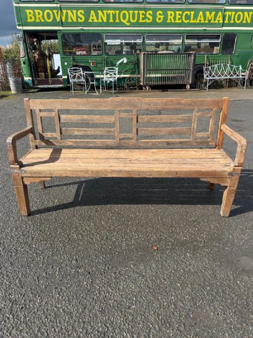 LARGE 19TH CENTURY BENCH - ADDITIONAL PHOTO 1