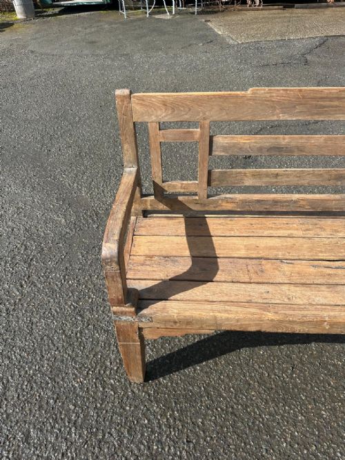 LARGE 19TH CENTURY BENCH - ADDITIONAL PHOTO 2