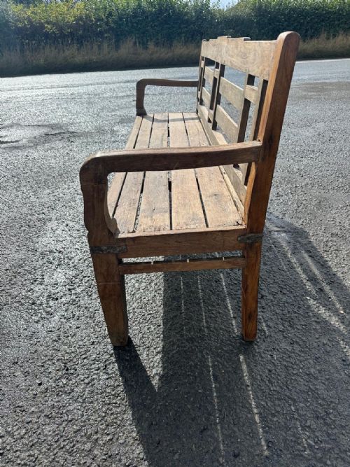 LARGE 19TH CENTURY BENCH - ADDITIONAL PHOTO 3