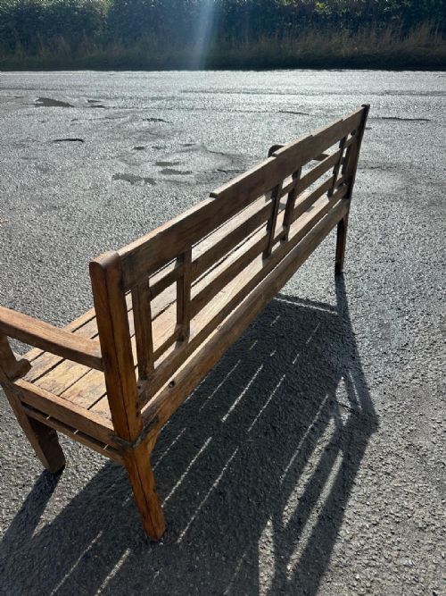 LARGE 19TH CENTURY BENCH - ADDITIONAL PHOTO 4