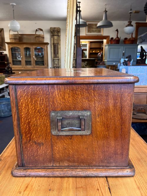 VICTORIAN OAK CUTLERY CANTEEN EMPTY - ADDITIONAL PHOTO 11