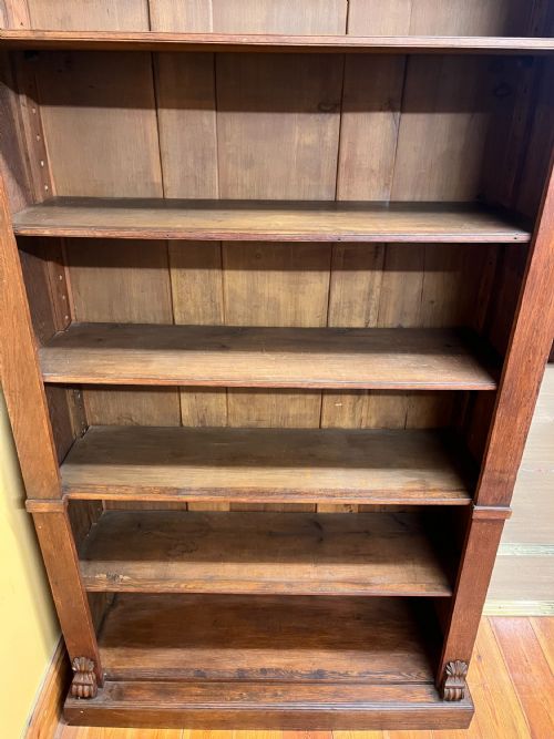A PAIR OF VICTORIAN OAK BOOKCASES WITH ADJUSTABLE SHELVES - ADDITIONAL PHOTO 10