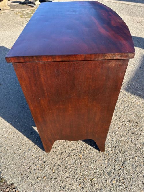 GEORGIAN 1800ISH 2 2 MAHOGANY CHEST OF DRAWERS - ADDITIONAL PHOTO 3