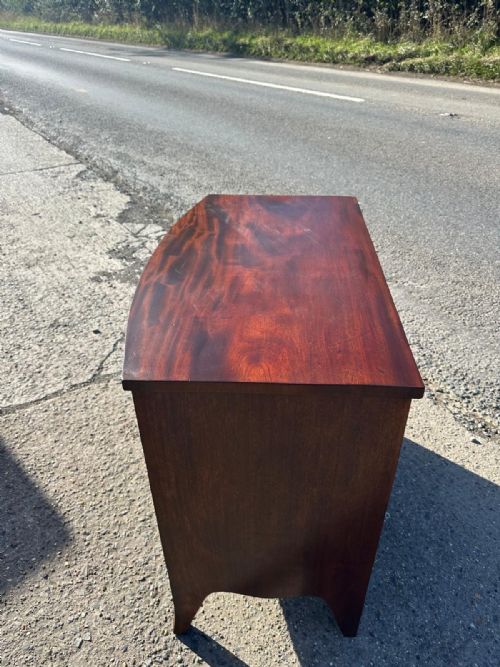 GEORGIAN 1800ISH 2 2 MAHOGANY CHEST OF DRAWERS - ADDITIONAL PHOTO 5
