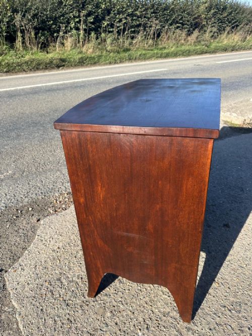 GEORGIAN 1800ISH 2 2 MAHOGANY CHEST OF DRAWERS - ADDITIONAL PHOTO 6
