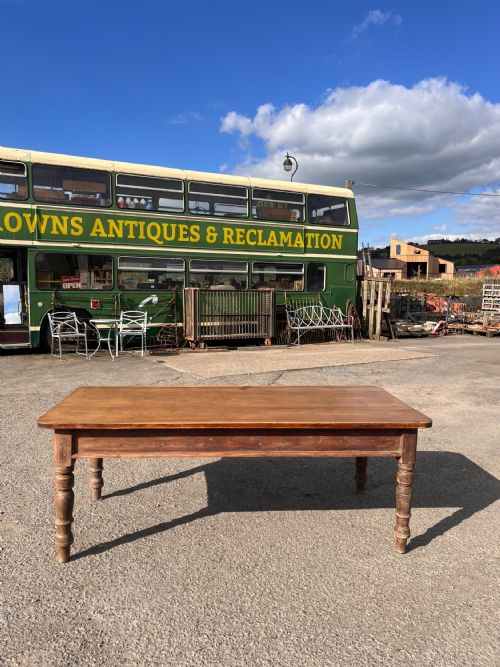 VICTORIAN PINE FARMHOUSE KITCHEN TABLE - ADDITIONAL PHOTO 1