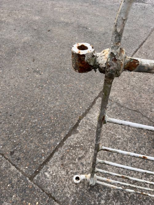 CIRCA 1800 BLACKSMITH MADE WROUGHT IRON GATE - ADDITIONAL PHOTO 6