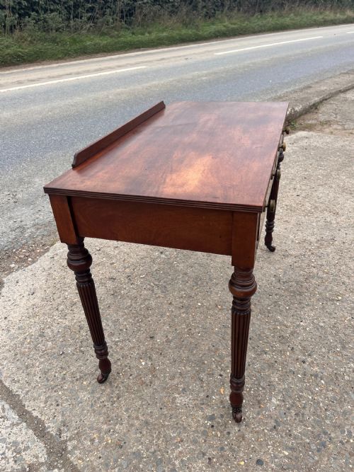 VICTORIAN MAHOGANY WRITING DESK - ADDITIONAL PHOTO 5