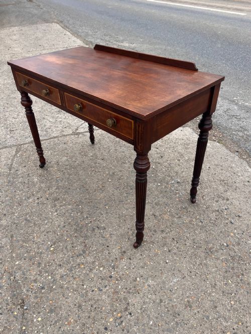 VICTORIAN MAHOGANY WRITING DESK - ADDITIONAL PHOTO 6