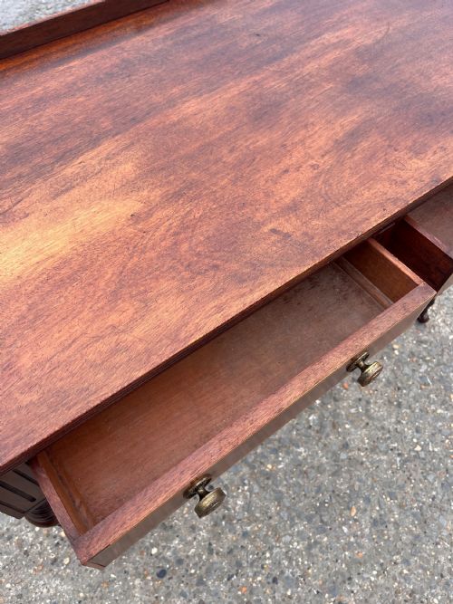 VICTORIAN MAHOGANY WRITING DESK - ADDITIONAL PHOTO 8