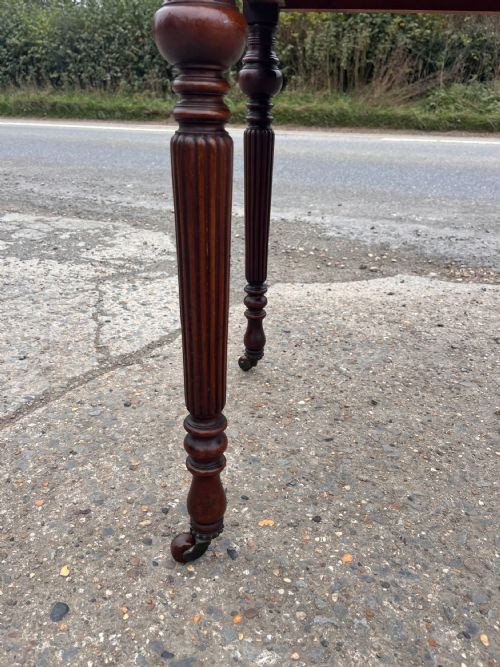VICTORIAN MAHOGANY WRITING DESK - ADDITIONAL PHOTO 9