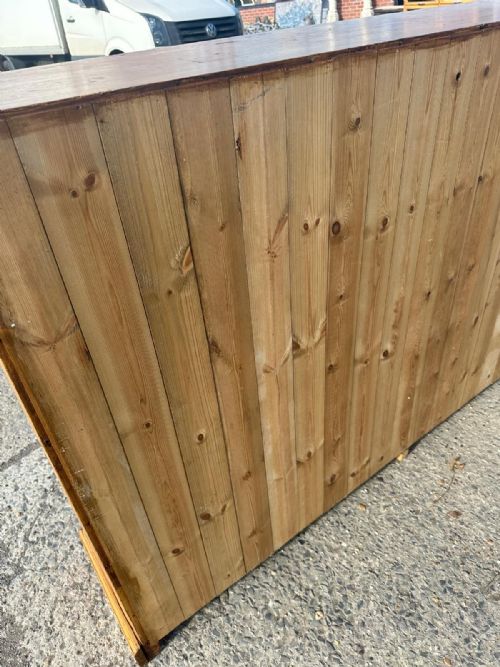 VICTORIAN PINE 4 DOOR OLD SCHOOL CUPBOARD - ADDITIONAL PHOTO 11