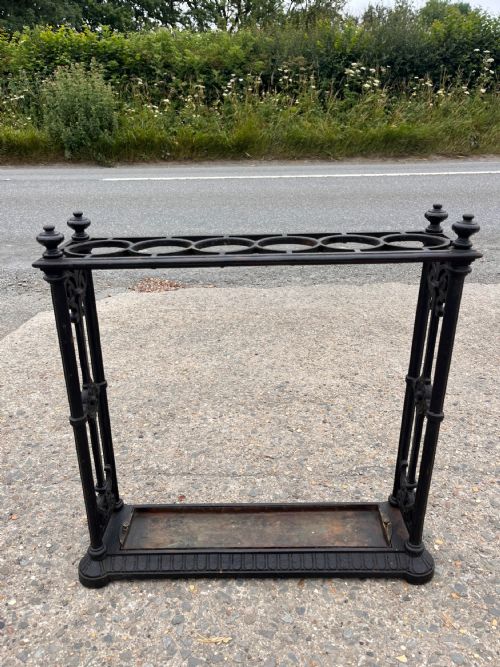 VICTORIAN COALBROOKDALE CAST IRON STICK STAND - ADDITIONAL PHOTO 3