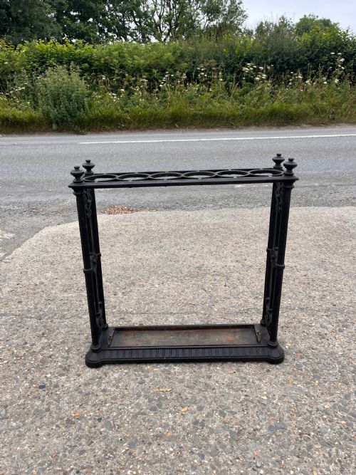 VICTORIAN COALBROOKDALE CAST IRON STICK STAND - ADDITIONAL PHOTO 4