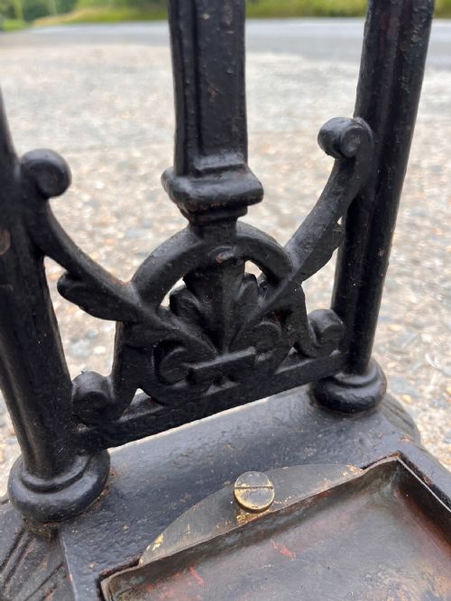 VICTORIAN COALBROOKDALE CAST IRON STICK STAND - ADDITIONAL PHOTO 9